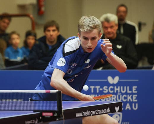 Maciej Kubik Grenzau , TTC Zugbruecke Grenzau PSV Borussia Duesseldorf,, 10 Matchday, Table Tennis Bundesliga Men, 18 12 2022, TTC Zugrbuecke Grenzau PSV Borussia Duesseldorf,, 10 Matchday, Table Tennis Bundesliga Men, 18 12 2022, Photo EIBNER Joerg Niebergall Hoehr Grenzhausen Copyright: xJoergxNiebergall Eibner-Pressefox EP_JNL