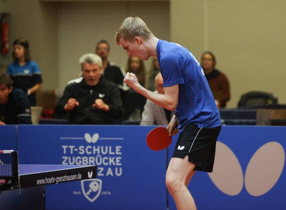 Maciej Kubik Grenzau , TTC Zugbruecke Grenzau PSV Borussia Duesseldorf,, 10 Matchday, Table Tennis Bundesliga Men, 18 12 2022, TTC Zugrbuecke Grenzau PSV Borussia Duesseldorf,, 10 Matchday, Table Tennis Bundesliga Men, 18 12 2022, Photo EIBNER Joerg Niebergall Hoehr Grenzhausen Copyright: xJoergxNiebergall Eibner-Pressefox EP_JNL