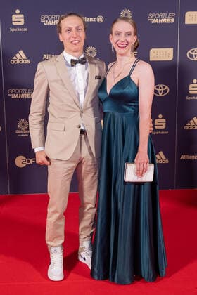 Luca Tesche, Franziska Brausse, track cycling , athlete of the year, awarding the honor in 2022, 18 12 2022, Eibner Pressefoto Sascha Walther athlete of the year, awarding the honor in 2022, 18 12 2022 Baden Baden. Copyright: xEibner-Pressefotox EP_EER