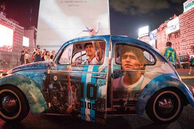 FIFA World Cup 2022, Argentina is World Champion - Fans celebrate in Buenos Aires