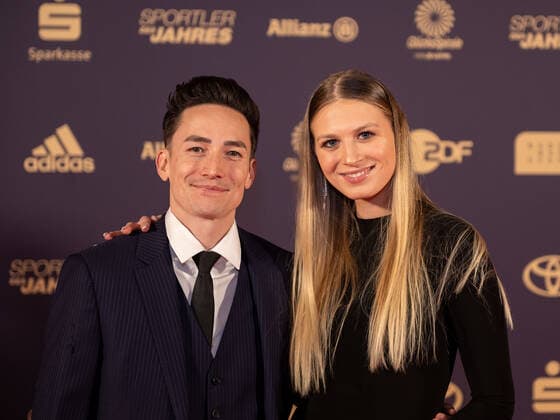 Marcel Nguyen and Noemi Peschel, athlete of the year, awarding the honor in 2022, 18 12 2022, Eibner Pressefoto Sascha Walther athlete of the year, awarding the honor in 2022, 18 12 2022 Baden Baden. Copyright: xEibner-Pressefotox EP_EER