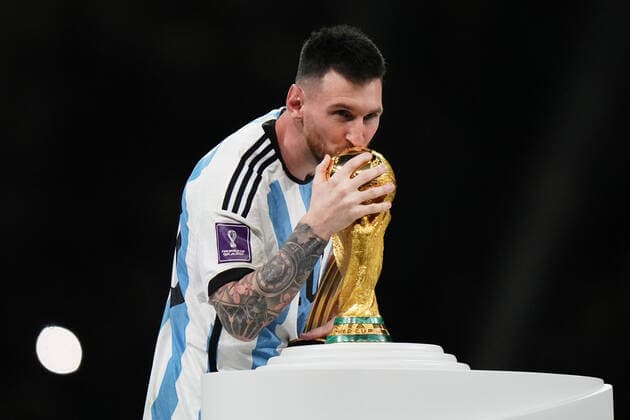 QAT: Argentina v France. FIFA World Cup, WM, Weltmeisterschaft, Fussball Qatar 2022. Final Lionel Messi of Argentina during the FIFA World Cup Qatar 2022 match, Final, between Argentina and France played at Lusail Stadium on Dec 18, 2022 in Lusail, Qatar. Copyright: xBaguxBlancox xPRESSINx WC_221218_301