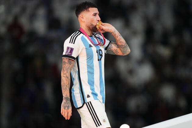 QAT: Argentina v France. FIFA World Cup, WM, Weltmeisterschaft, Fussball Qatar 2022. Final Nicolas Otamendi of Argentina during the FIFA World Cup Qatar 2022 match, Final, between Argentina and France played at Lusail Stadium on Dec 18, 2022 in Lusail, Qatar. Copyright: xBaguxBlancox xPRESSINx WC_221218_323