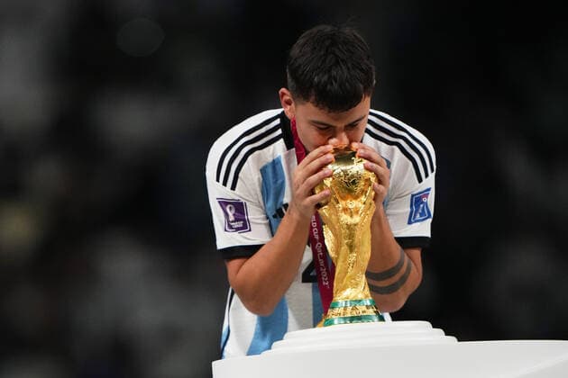 QAT: Argentina v France. FIFA World Cup, WM, Weltmeisterschaft, Fussball Qatar 2022. Final Paulo Dybala of Argentina during the FIFA World Cup Qatar 2022 match, Final, between Argentina and France played at Lusail Stadium on Dec 18, 2022 in Lusail, Qatar. Copyright: xBaguxBlancox xPRESSINx WC_221218_325