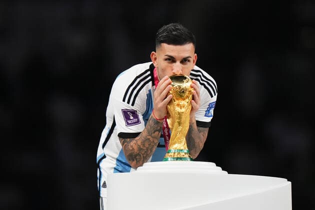 QAT: Argentina v France. FIFA World Cup, WM, Weltmeisterschaft, Fussball Qatar 2022. Final Leandro Paredes of Argentina during the FIFA World Cup Qatar 2022 match, Final, between Argentina and France played at Lusail Stadium on Dec 18, 2022 in Lusail, Qatar. Copyright: xBaguxBlancox xPRESSINx WC_221218_316
