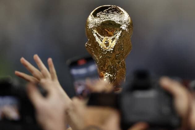 RECORD DATE NOT STATED FIFA World Cup, WM, Weltmeisterschaft, Fussball Qatar 2022 Argentina vs France Final The Trophy FIFA World Cup during the game Argentina vs France, corresponding to the great final of the FIFA World Cup Qatar 2022, at Lusail Stadium, Lusail, Doha, on December 18, 2022. <br><br> Trofeo de la Copa Mundial de la FIFA durante el partido Argentina vs Francia, correspondiente a la gran final de la Copa Mundial de la FIFA Catar 2022, en el Estadio Lusail, Lusail, Doha, el 18 de Diciembre de 2022 LUSAIL DOHA QATAR Copyright: xAndresxPinax 20221218_11970