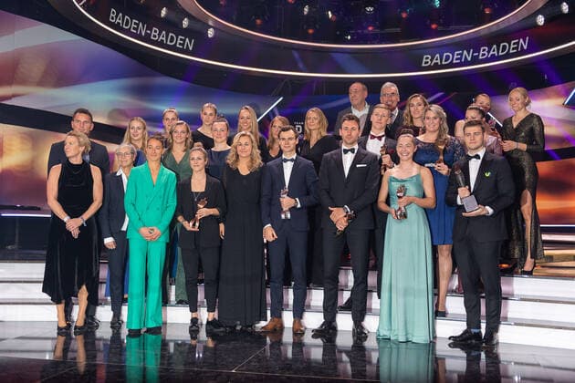 Overall winner picture, athlete of the year, awarding the honor in 2022, 18 12 2022, Eibner Pressefoto Sascha Walther athlete of the year, awarding the honor in 2022, 18 12 2022 Baden Baden. Copyright: xEibner-Pressefotox EP_EER