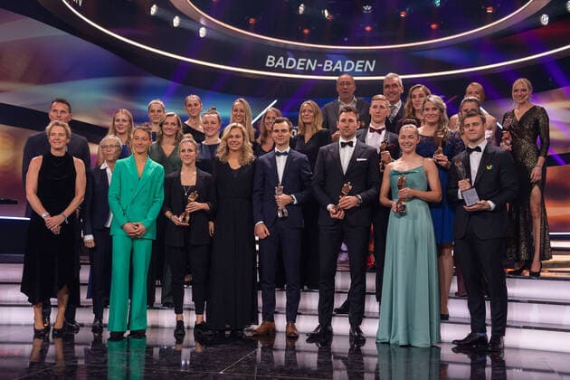 Overall winner picture, athlete of the year, awarding the honor in 2022, 18 12 2022, Eibner Pressefoto Sascha Walther athlete of the year, awarding the honor in 2022, 18 12 2022 Baden Baden. Copyright: xEibner-Pressefotox EP_EER