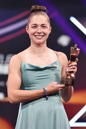 Gina Lückenkemper, track and field, during the 2022 Sportsman of the Year event in Baden Baden 18 12 2022