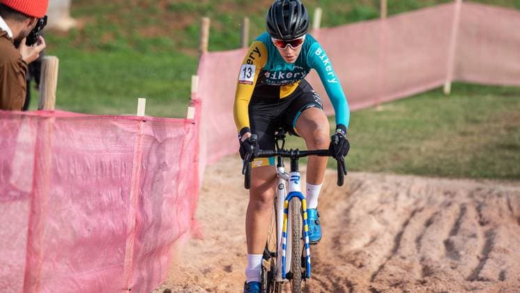 VII Ciclo cross Ciudad de Xativa C2 Xativa Valencia Spain, 17 12 2022 Estela DOMINGUEZ GARCIA 13, U23, BIKERY DENPROS CX TEAM on 17 12 2021 at the Ciclo cross Ciudad de Xativa in Xativa Spain Copyright: xBEAUTIFULxSPORTS Meurerx