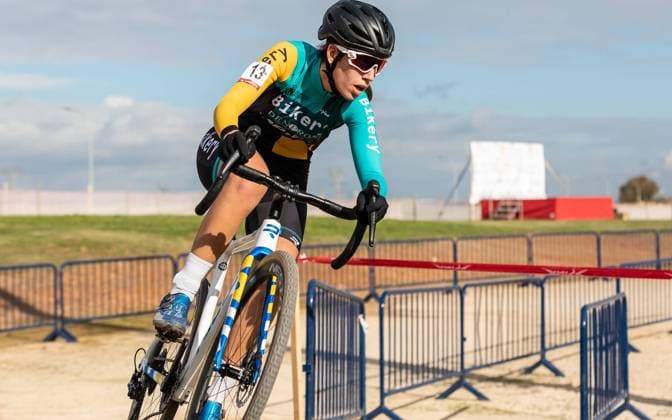 VII Ciclo cross Ciudad de Xativa C2 Xativa Valencia Spain, 17 12 2022 Estela DOMINGUEZ GARCIA 13, U23, BIKERY DENPROS CX TEAM on 17 12 2021 at the Ciclo cross Ciudad de Xativa in Xativa Spain Copyright: xBEAUTIFULxSPORTS Meurerx