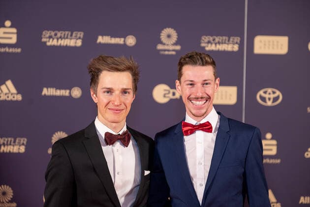 v L Manuel Faisst, Nordic combined, athlete of the year, awarding the honor in 2022, 18 12 2022, Eibner Pressefoto Sascha Walther athlete of the year, awarding the honor in 2022, 18 12 2022 Baden Baden. Copyright: xEibner-Pressefotox EP_EER
