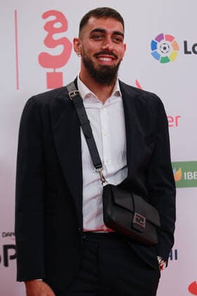 December 20, 2022, MADRID, MADRID, SPAIN: Borja Iglesias, football player of Betis poses for a photo during the 16th edition of the As Sports Awards at The Westin Palace on December 20, 2022 in Madrid, Spain. MADRID SPAIN - ZUMAa181 20221220_zaa_a181_003 Copyright: xIrinaxR.xHipolitox
