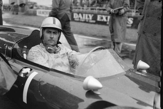 RACING DRIVER JACK BRABHAM AT SILVERSTONE 8 MAY 1961  Copyright: xTopFotox IPU413679