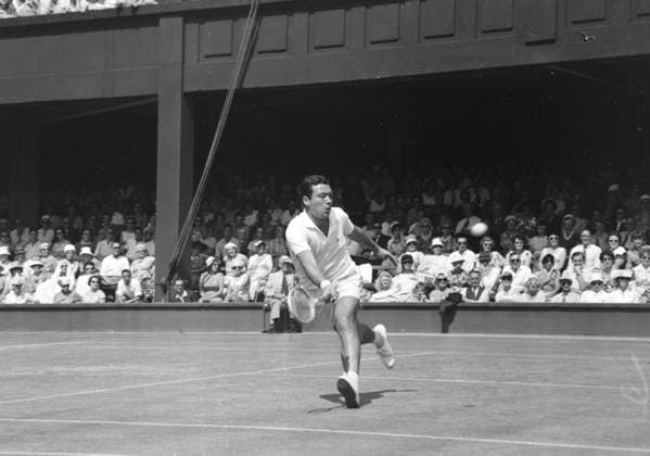 PLAYER NICOLA PIETRANGELI IN ACTION AT WIMBLEDON LAWN TENNIS CHAMPIONSHIPS 29 JUNE 1961  Copyright: xTopFotox IPU416567