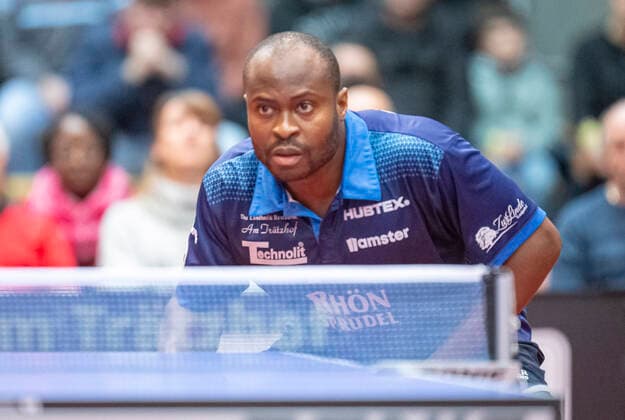 22 12 2022, xomx table tennis Bundesliga TTC RhönSprudel Fulda Maberzell 1 FSV Mainz 05 picture match Quadri Aruna Luka Mladenovic Copyright: HMBxMedia OliverxMueller