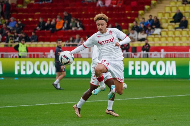 Eliesse Ben Seghir (AS Monaco) FOOTBALL : ASonaco vs Brest - Ligue 1 Ubereats - Monaco - 01 01 2023 NorbertScanella Panoramic 