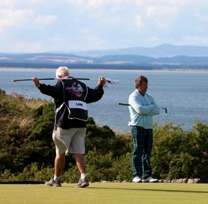 22.08.2010 Barry Lane in action at the Scottish Cleveland Golf Srixon Scottish Senior Open at Fairmont St Andrews  ActionPlus11084908 AndrewxBennison