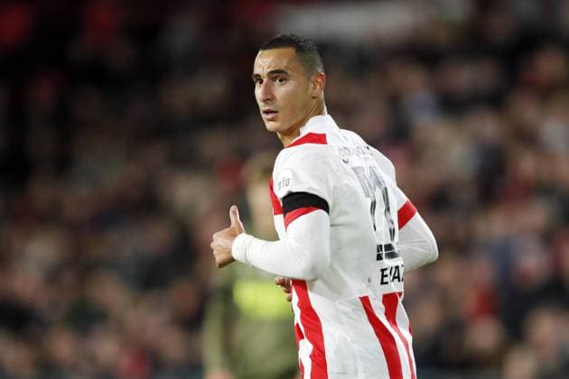 EINDHOVEN Anwar El Ghazi of PSV Eindhoven during the friendly match between PSV and AC Milan at Phillips stadium on December 30, 2022 in Eindhoven, Netherlands AP Dutch Height Bart Stoutjesdijk International Friendly 2022 xVIxANPxSportx xBartxStoutjesdijkxIVx 460207811 originalFilename: 460207811.jpg