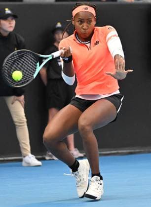 3rd January 2022: Auckland, New Zealand: USA s Coco Gauff during play on Day 2 of the women s ASB Classic at the ASB Tennis Arena,  ActionPlus12464312 AndrewxCornaga
