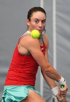 4th January 2022: Auckland, New Zealand: Tamara Zidan& x161;ek of Slovenia during play on Day 3 of the 2023 Womens s ASB Classic. ASB Tennis Centre, Auckland, New Zealand.  ActionPlus12464676 ChrisxSymes
