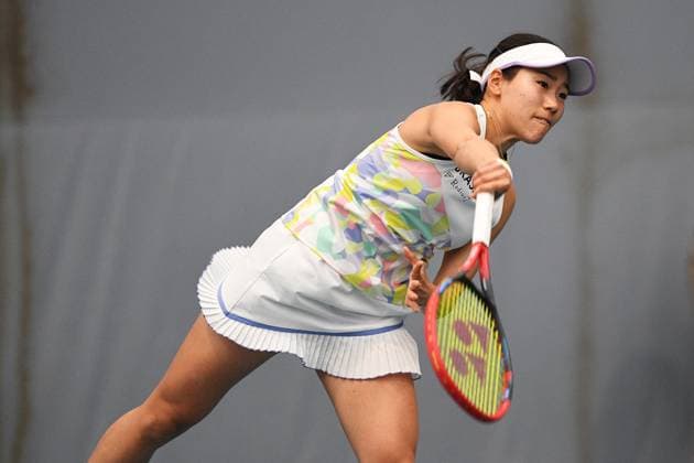 4th January 2022: Auckland, New Zealand: Nao Hibino of Japan during play on Day 3 of the 2023 Womens s ASB Classic. ASB Tennis Centre, Auckland, New Zealand.  ActionPlus12464690 ChrisxSymes