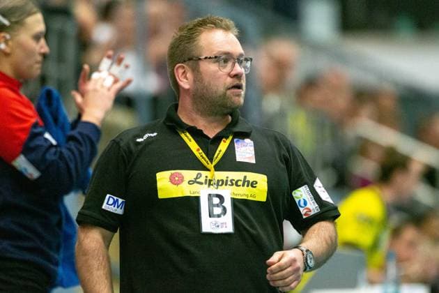 Steffen Birkner HSG Blomberg Lippe, coach GER, HSG Blomberg Lippe vs Borussia Dortmund, handball, 1 Bundesliga women, 11 match day, season 2022 2023, 04 01 2023 GER, HSG Blomberg Lippe vs Borussia Dortmund, handball, 1 Bundesliga women, 11 match day, season 2022 2023, 04 01 2023 Blomberg Copyright: xEibner-Pressefotox xJanxStrohdiekx EP_JSK