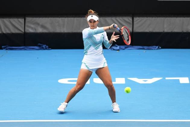 5th January 2022: Auckland, New Zealand: Lauren Davis of USA during play on Day 4 of the 2023 Womens s ASB Classic. ASB Tennis Centre, Auckland, New Zealand.  ActionPlus12464882 ChrisxSymes