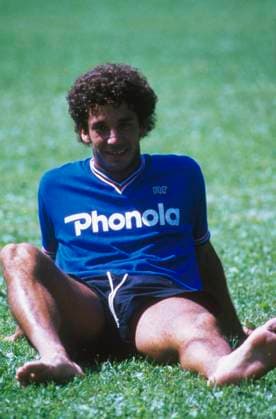 Ravezzani LaPresse anni 80 Genova - Italia storico calcio Gianluca Vialli Nella foto: il calciatore della Sampdoria Gianluca Vialli  Copyright: xRavezzanix