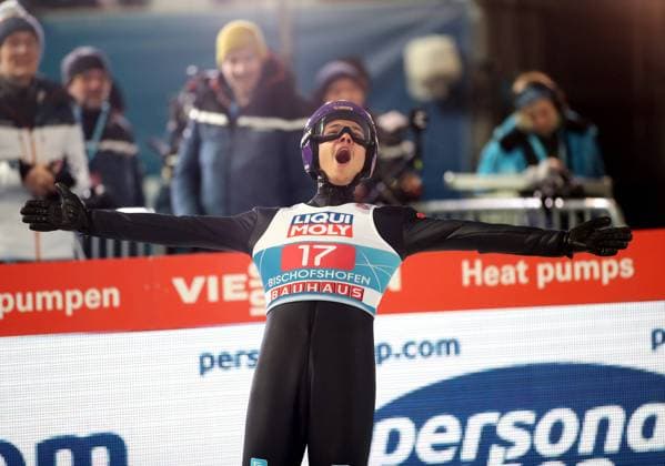 Bilder des Jahres 2023, Sport 01 Januar Sport Themen der Woche KW01 Sport Bilder des Tages Bischofshofen, Österreich, 06. Januar 2023: 71.internationale Vierschanzentournee, Skispringen, Herren, Weltcup, Bischofshofen, Dreikönigsspringen, Paul-Ausserleitner-Schanze Wettkampf RAIMUND Philipp (GER) jubelt im Auslauf *** Bischofshofen, Austria, 06 January 2023 71 international Four Hills Tournament, ski jumping, men, world cup, Bischofshofen, Epiphany jumping, Paul Ausserleitner hill competition RAIMUND Philipp GER cheers in the runout