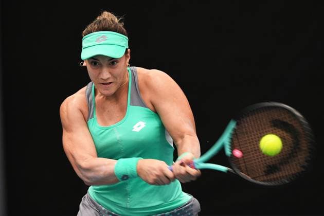 6th January 2022: Auckland, New Zealand: Danka Kovini& x107; of Montenegro during play on Day 5 of the 2023 Womens s ASB Classic. ASB Tennis Centre, Auckland, New Zealand.  ActionPlus12465119 ChrisxSymes