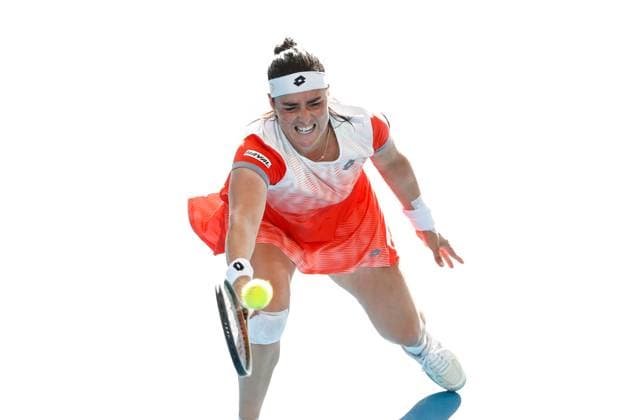 TENNIS ADELAIDE INTERNATIONAL, Ons Jabeur of Tunisia in her match against Linda Noskova of Czechia during the 2023 Adelaide International Tennis Tournament at the Memorial Drive Tennis Centre in Adelaide, Saturday, January 7, 2023. ( NO ARCHIVING, EDITORIAL USE ONLY, NO USE IN BOOKS WITHOUT CONSENT ADELAIDE SOUTH AUSTRALIA AUSTRALIA  Copyright: xMATTxTURNERx 20230107001749702512