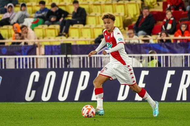 Eliesse Ben Seghir (AS Monaco) FOOTBALL : AS Monaco vs Rodez - 32eme de finale de Coupe de France - Monaco - 07 01 2023 NorbertScanella Panoramic 