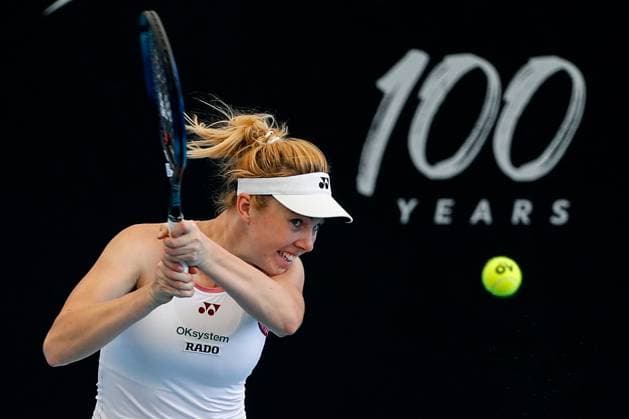 TENNIS ADELAIDE INTERNATIONAL, Linda Noskova of Czechia during her match against Aryna Sabalenka in the Womens Singles Final 2023 Adelaide International Tennis Tournament at the Memorial Drive Tennis Centre in Adelaide, Sunday, January 8, 2023. ( NO ARCHIVING, EDITORIAL USE ONLY, NO USE IN BOOKS WITHOUT CONSENT ADELAIDE SOUTH AUSTRALIA AUSTRALIA  Copyright: xMATTxTURNERx 20230108001750068204