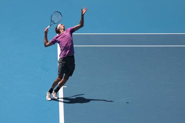 AUSTRALIAN OPEN PRACTICE SESSIONS, German tennis player Alexander Zverev takes part in a practice session ahead of the Australian Open 2023 tennis tournament, at Melbourne Park in Melbourne, Monday, January 9, 2023. ( NO ARCHIVING, EDITORIAL USE ONLY, NO USE IN BOOKS WITHOUT CONSENT MELBOURNE VICTORIA AUSTRALIA  Copyright: xDIEGOxFEDELEx 20230109001750344700