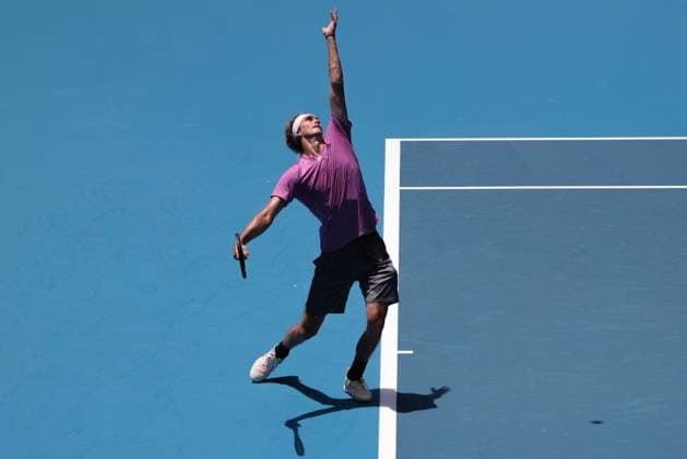 AUSTRALIAN OPEN PRACTICE SESSIONS, German tennis player Alexander Zverev takes part in a practice session ahead of the Australian Open 2023 tennis tournament, at Melbourne Park in Melbourne, Monday, January 9, 2023. ( NO ARCHIVING, EDITORIAL USE ONLY, NO USE IN BOOKS WITHOUT CONSENT MELBOURNE VICTORIA AUSTRALIA  Copyright: xDIEGOxFEDELEx 20230109001750345115