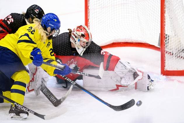 Ice hockey, Women, World cup, U18, Sweden - Canada