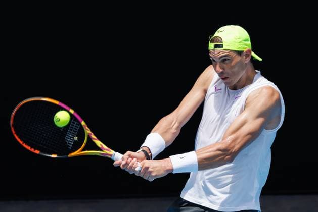 Tennis, Australian Open, Practice in Melbourne