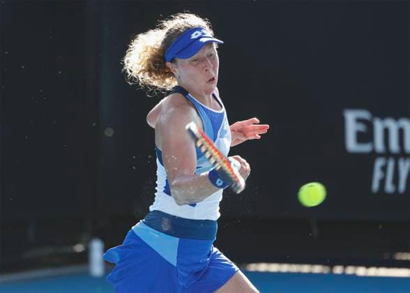 Anna Lena Friedsam GER , Australian Open 2023, Training in Melbourne, Victoria, Australia Copyright: xJuergenxHasenkopfx