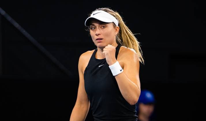 January 10, 2023, ADELAIDE, AUSTRALIA: Paula Badosa of Spain in action during the first round of the 2023 Adelaide International 2 WTA, Tennis Damen 500 tennis tournament ADELAIDE AUSTRALIA - ZUMAa181 20230110_zaa_a181_044 Copyright: xRobxPrangex