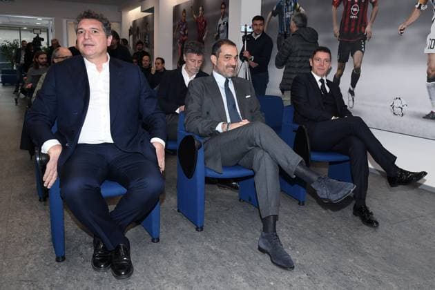 Db Milano 11 01 2023 - presentazione introduzione fuorigioco semiautomatico S.A.O.T foto Daniele Buffa Image nella foto: Luigi De Siervo-Andrea Butti-Gianluca Rocchi 