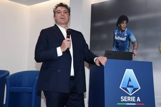 Db Milano 11 01 2023 - presentazione introduzione fuorigioco semiautomatico S.A.O.T foto Daniele Buffa Image nella foto: Luigi De Siervo 