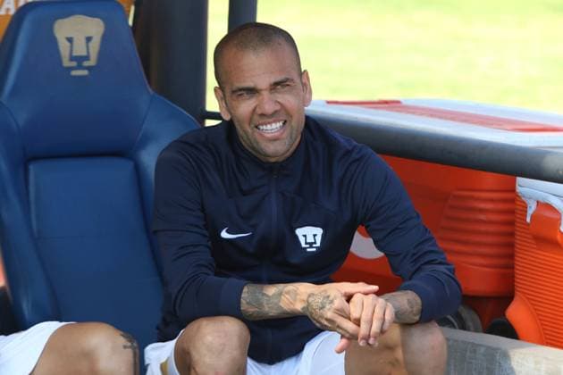 Juarez at Pumas Closing Tournament 2023 Of Mexican Football League January 8, 2023, Mexico City, Mexico: Dani Alves of Pumas during the Pumas vs Juarez match of the closing tournament 2023 of the League MX at the University Olympic Stadium. on January 8, 2023 in Mexico City, Mexico. (Photo by Ismael Rosas Eyepix Group) Copyright: xIsmaelxRosas xEyepixxGroupx IR_10012023_86036