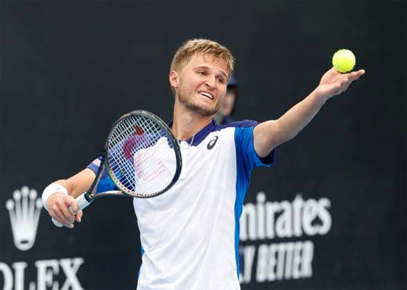 Leandro Riedi Australian Open Qualifier Melbourne Park Melbourne Victoria Australia 12 01 2023 Copyright: xJuergenxHasenkopfx