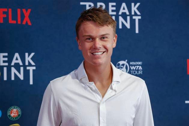 Holger Rune Holger Rune, Netflix Breakpoint Red carpet event, Australian Open 2023, Melbourne Park, Victoria, Australia Australian Open Melbourne Park Melbourne Victoria Australia 12 01 2023 Copyright: xJuergenxHasenkopfx