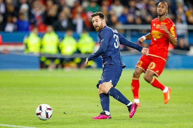 2023 01 11 Paris, La Ligue 1 Paris Saint Germain SCO Angers v l , Leonel Messi Paris Saint Germain Goal scored, goal to 2 0 Copyright: AntonioxBorga