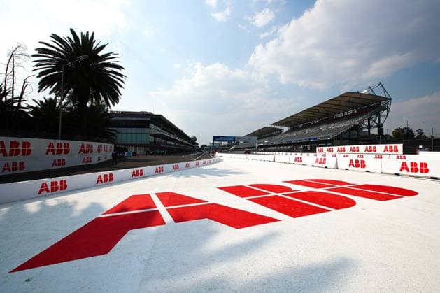 Branding during the 2023 Mexico City ePrix, 1st meeting of the 2022-23 ABB FIA Formula E World Championship, WM, Weltmeisterschaft on the Autodromo Hermanos Rodriguez from January 12 to 14, in Mexico City, Mexico - AUTO - 2022 FORMULA E MEXICO CITY ePRIX DPPI Panoramic  03423001_A06I0947
