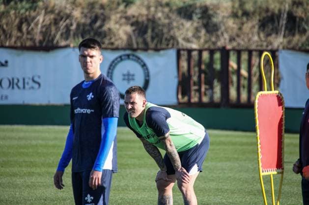 Philip Tietz in training camp in Spain training preparation winter break 2022 23 Darmstadt 98, on 12 01 23 in , El Saler Photo Alfio Marino xamx Copyright: www.alfiomarino.de