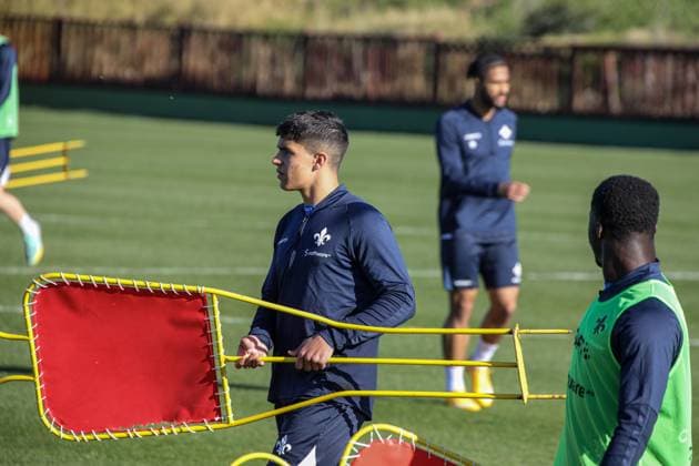 Fabio Torsiello in training camp training preparation winter break 2022 23 Darmstadt 98, on 12 01 23 in , El Saler Photo Alfio Marino xamx Copyright: www.alfiomarino.de