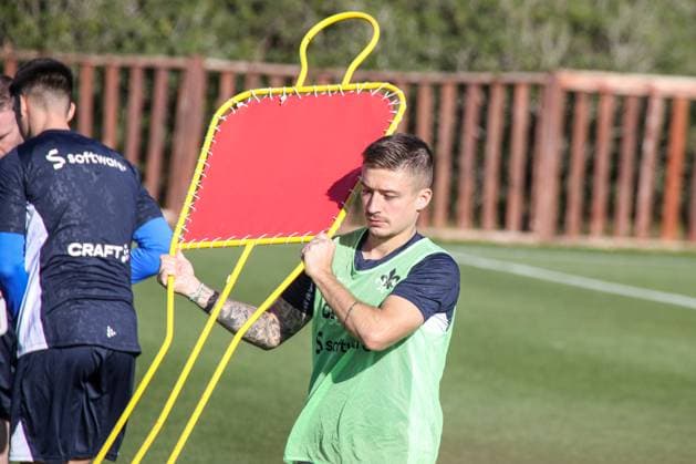 Marvin Mehlem in training camp in Spain training preparation winter break 2022 23 Darmstadt 98, on 12 01 23 in , El Saler Photo Alfio Marino xamx Copyright: www.alfiomarino.de